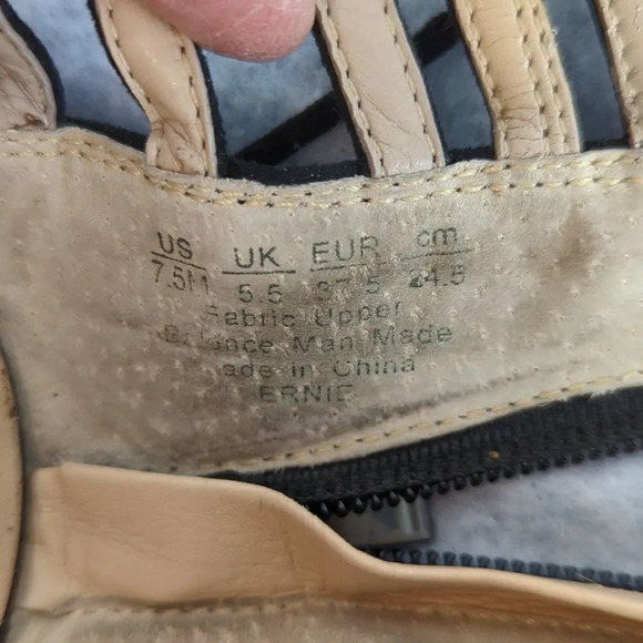 Franco Sarto Ankle Tie Sandals With Chunky High Heels The "Ernie" - Picture 8 of 17